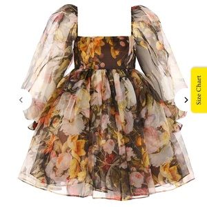 SELKIE Fete de fleurs puff dress - Fall 2023 Collection